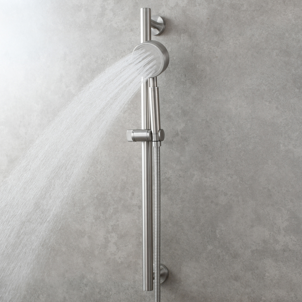 Tecmolog Stainless Steel Shower Slide Bar,with Adjustable Shower Head Holder,SBH260