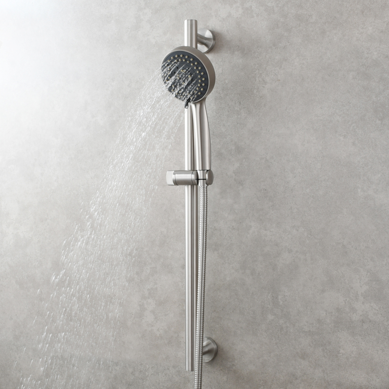 Tecmolog Stainless Steel Shower Slide Bar,with Adjustable Shower Head Holder,SBH260