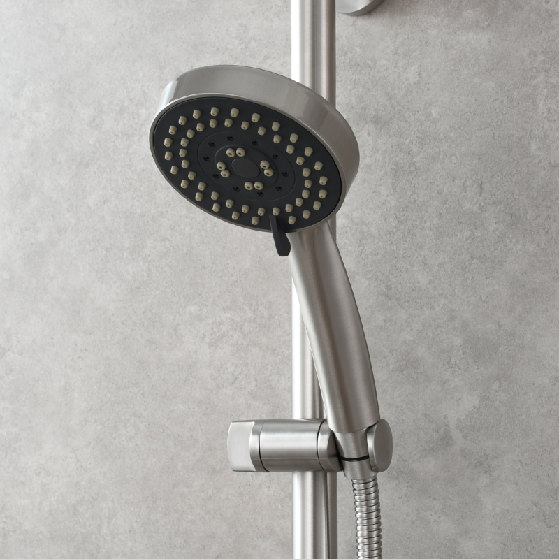 Tecmolog Stainless Steel Shower Slide Bar,with Adjustable Shower Head Holder,SBH260