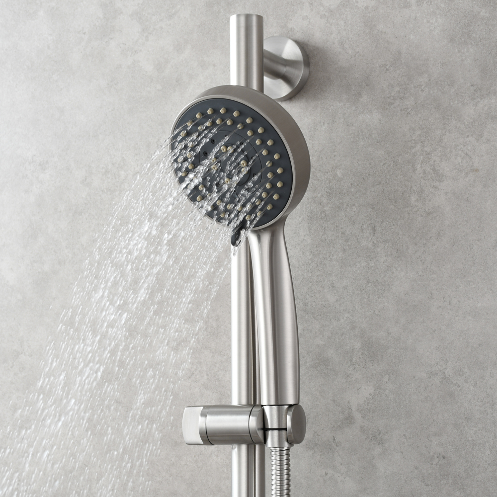 Tecmolog Stainless Steel Shower Slide Bar,with Adjustable Shower Head Holder,SBH260