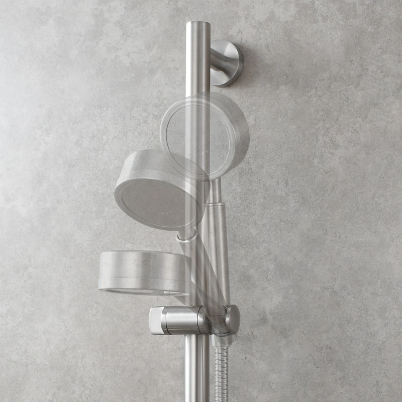 Tecmolog Stainless Steel Shower Slide Bar,with Adjustable Shower Head Holder,SBH260