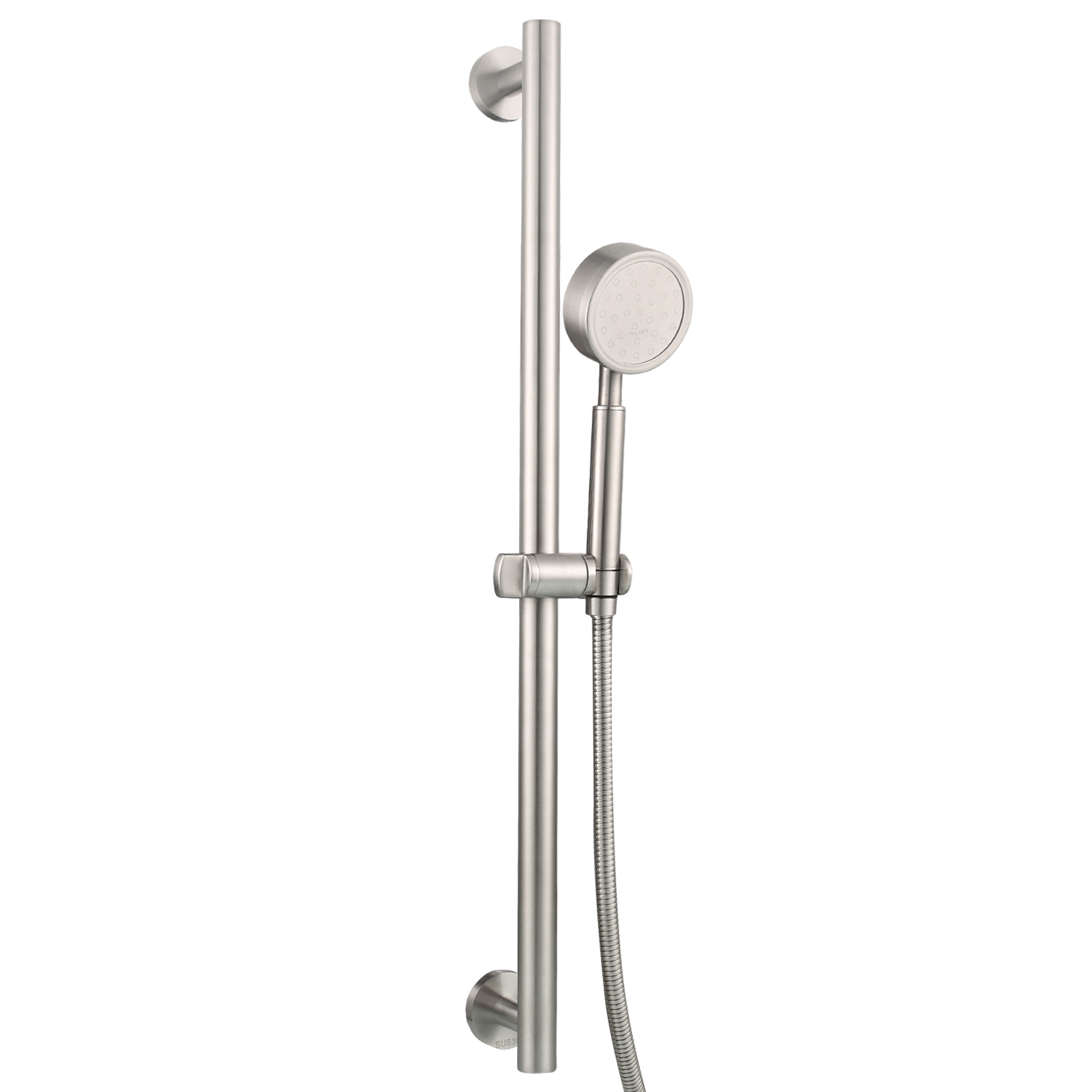 Tecmolog Stainless Steel Shower Slide Bar,with Adjustable Shower Head Holder,SBH260