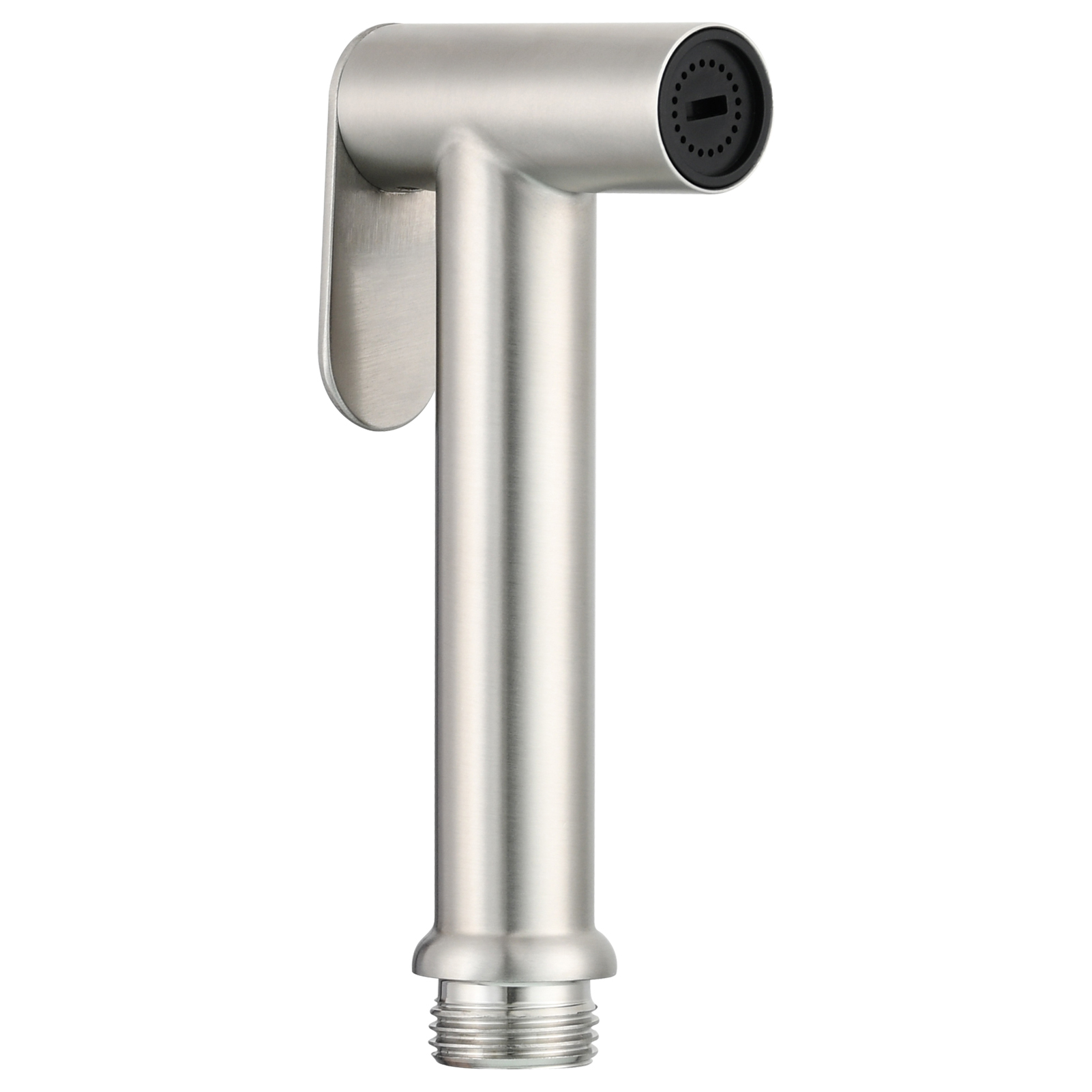 Tecmolog Stainless Steel Non Long Press Bidet Sprayer,Bathroom Pressurized Water Set with Holder and T-valve,WS038F