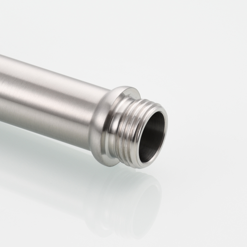 Tecmolog Stainless Steel Non Long Press Bidet Sprayer,Bathroom Pressurized Water Set with Holder and T-valve,WS038F