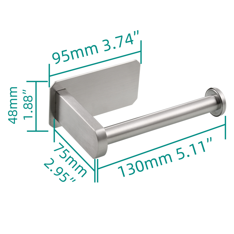 Tecmolog 304 Stainless Steel Bathroom Toilet Paper Holder,Wall Mounted Toilet Roll Holder for Bathroom