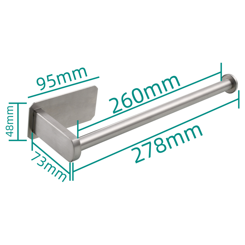 Tecmolog 304 Stainless Steel Bathroom Toilet Paper Holder,Wall Mounted Toilet Roll Holder for Bathroom