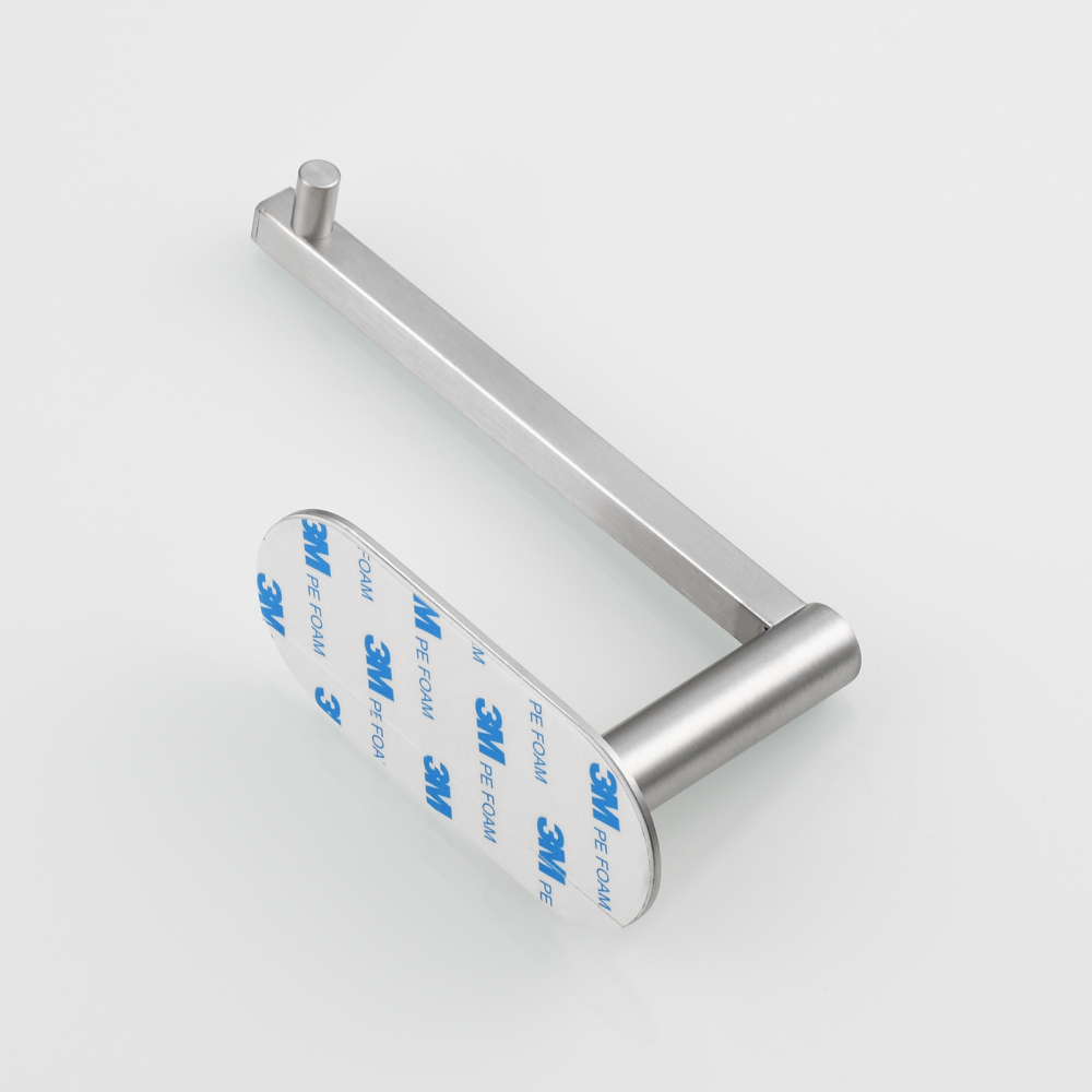 Tecmolog Toilet Paper Holder Self Adhesive, Premium Thicken SUS304 Stainless Steel Rustproof Adhesive Toilet Roll Holder no Drilling for Bathroom, Kitchen, Washroom