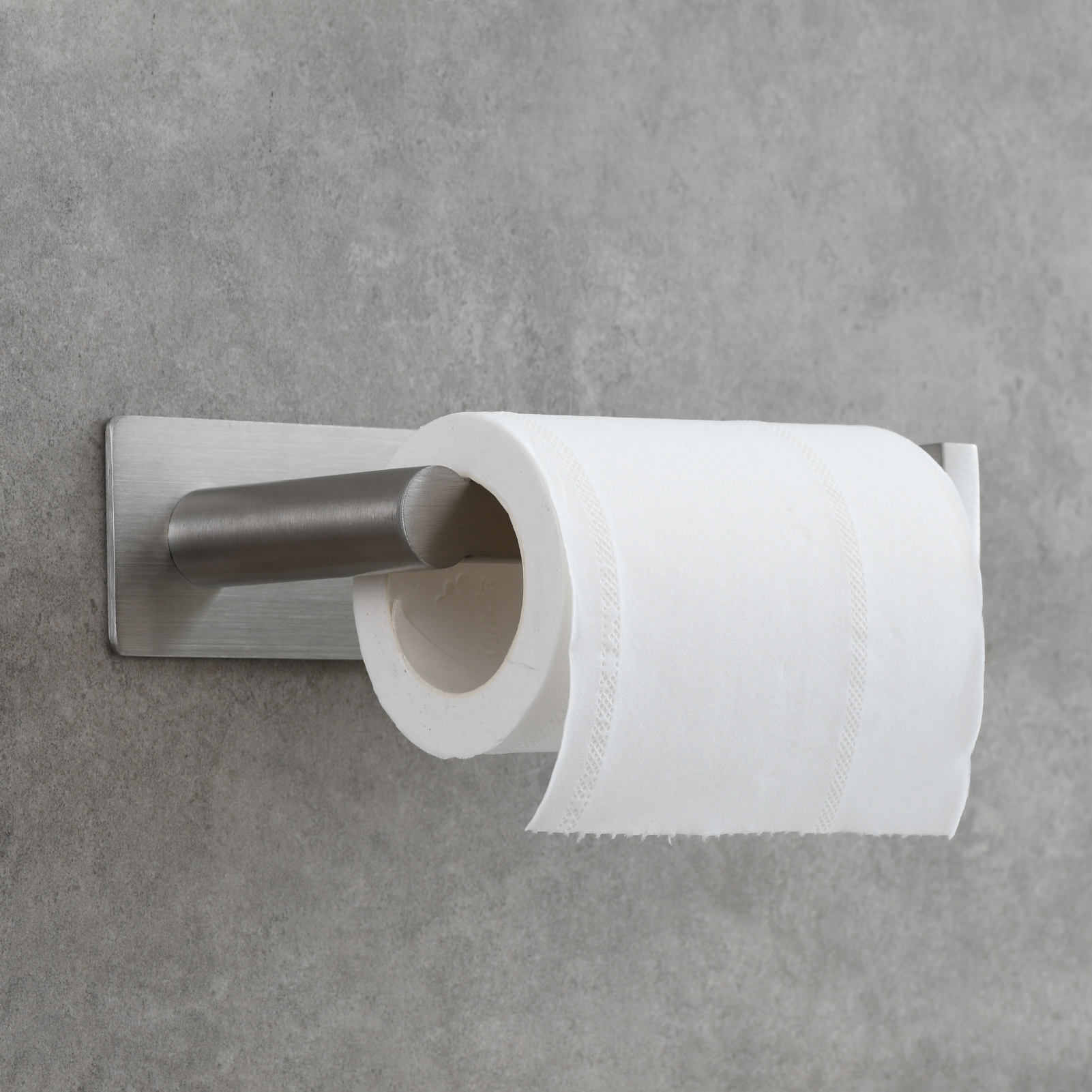 Tecmolog Toilet Paper Holder Self Adhesive, Premium Thicken SUS304 Stainless Steel Rustproof Adhesive Toilet Roll Holder no Drilling for Bathroom, Kitchen, Washroom