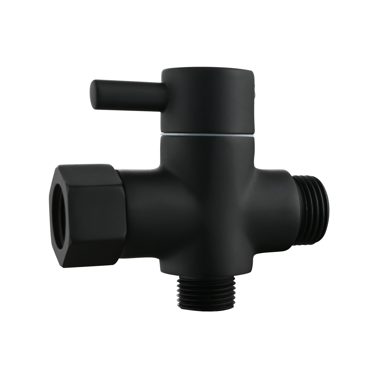 Tecmolog Brass Faucet Diverter Valve ,3 Way 3/8" and 1/2" Adapter Tee Connector,DSF007F/DSF007FB/DSF007FNA