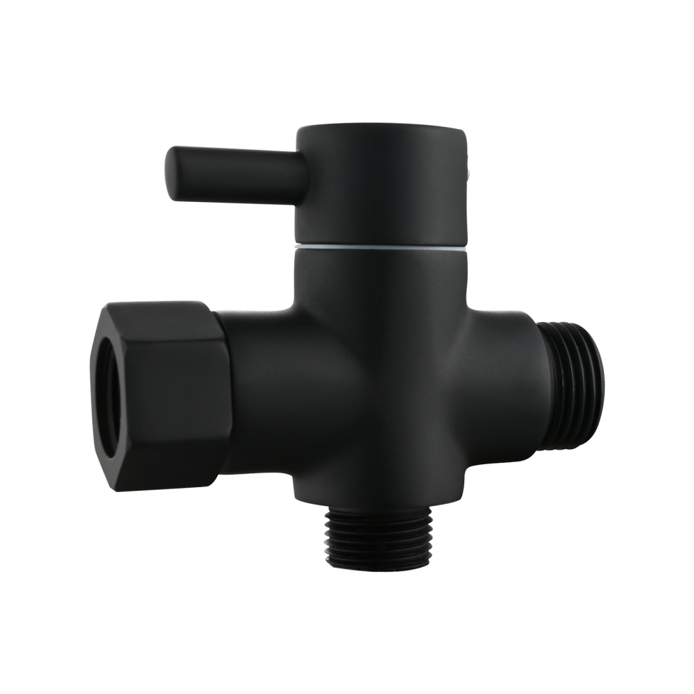 Tecmolog Brass Faucet Diverter Valve ,3 Way 3/8" and 1/2" Adapter Tee Connector,DSF007F/DSF007FB/DSF007FNA