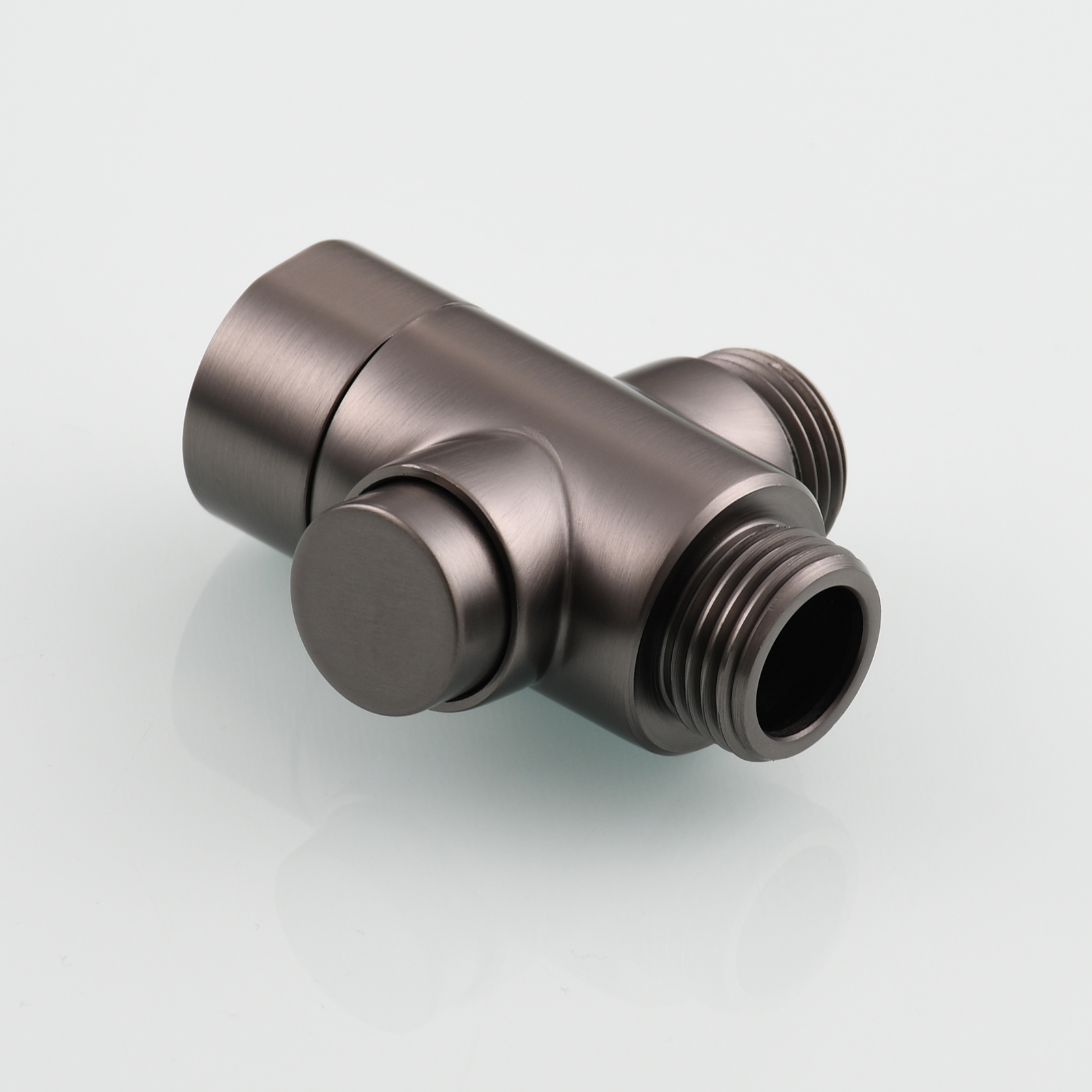 Tecmolog Brass Shower Diverter Valve-3 Way Shower Valve,G1/2 Button Control Shower for Faucet Shower Arm