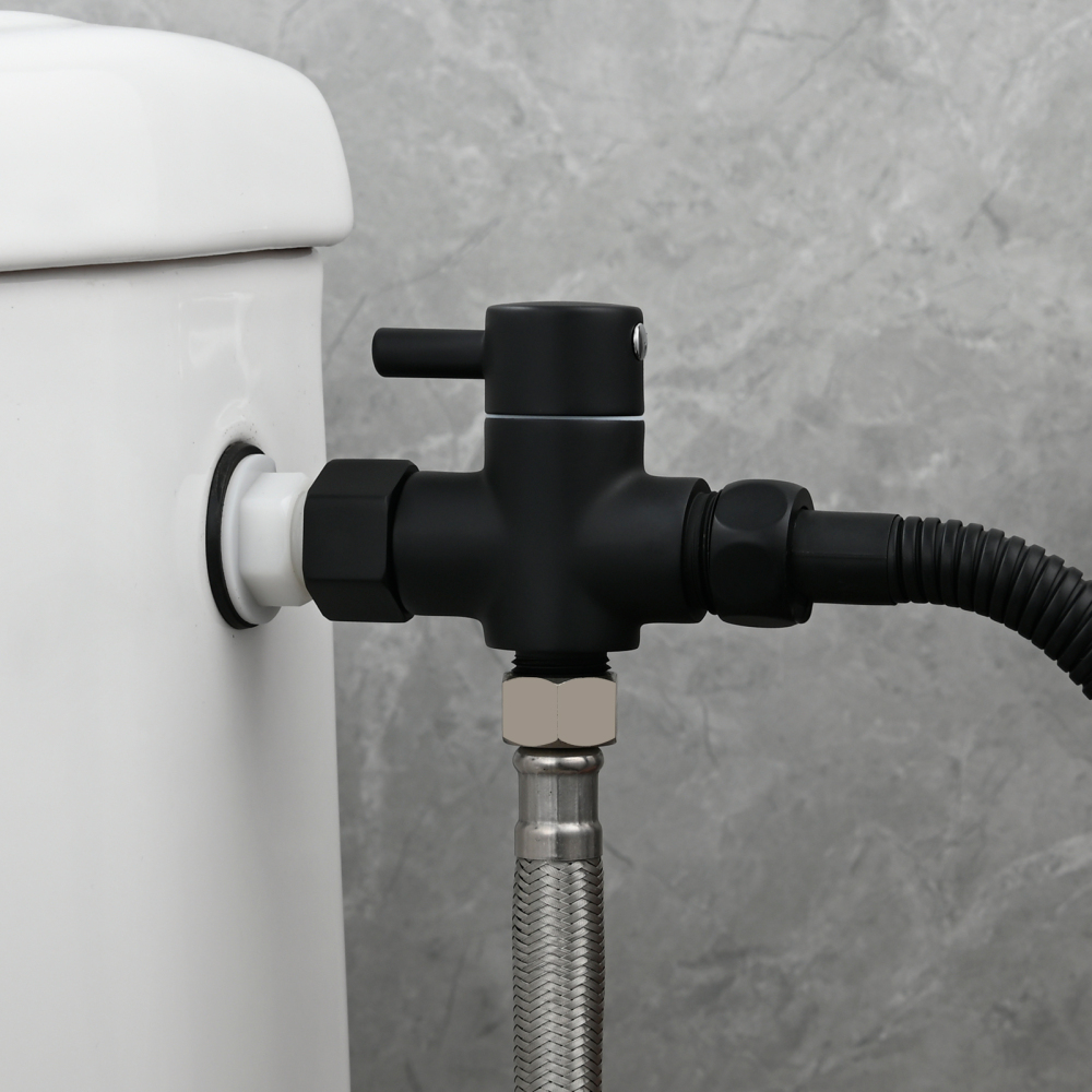 Tecmolog Brass Faucet Diverter Valve ,3 Way 3/8" and 1/2" Adapter Tee Connector,DSF007F/DSF007FB/DSF007FNA