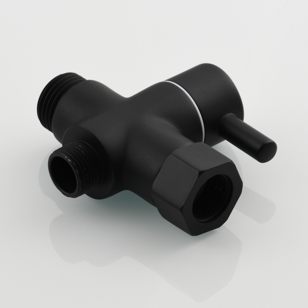 Tecmolog Brass Faucet Diverter Valve ,3 Way 3/8" and 1/2" Adapter Tee Connector,DSF007F/DSF007FB/DSF007FNA