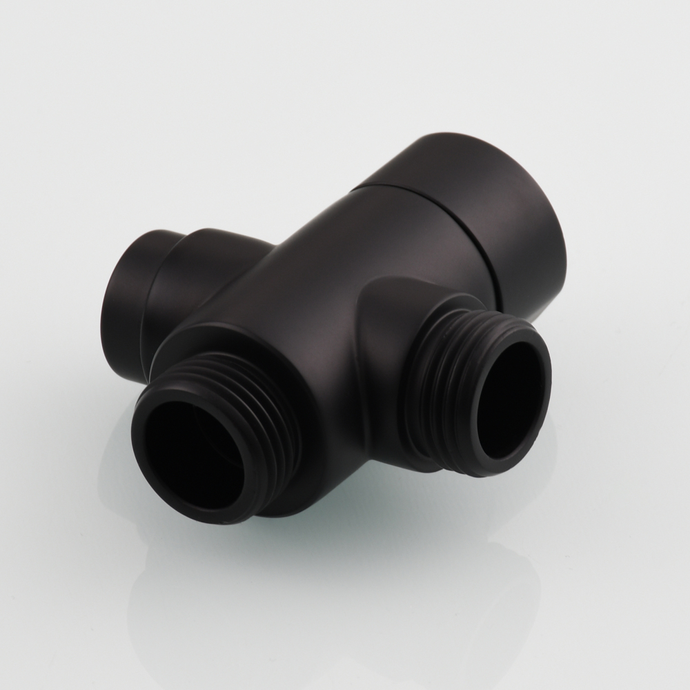 Tecmolog Brass Shower Diverter Valve-3 Way Shower Valve,G1/2 Button Control Shower for Faucet Shower Arm