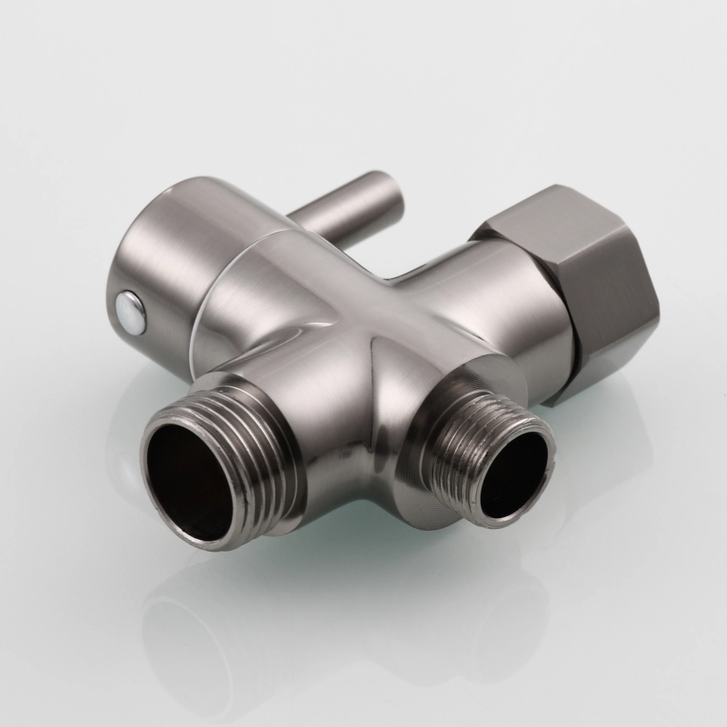 Tecmolog Brass Faucet Diverter Valve ,3 Way 3/8" and 1/2" Adapter Tee Connector,DSF007F/DSF007FB/DSF007FNA