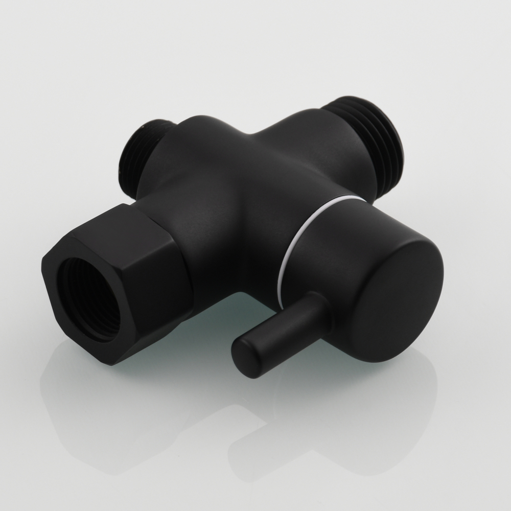 Tecmolog Brass Faucet Diverter Valve ,3 Way 3/8" and 1/2" Adapter Tee Connector,DSF007F/DSF007FB/DSF007FNA