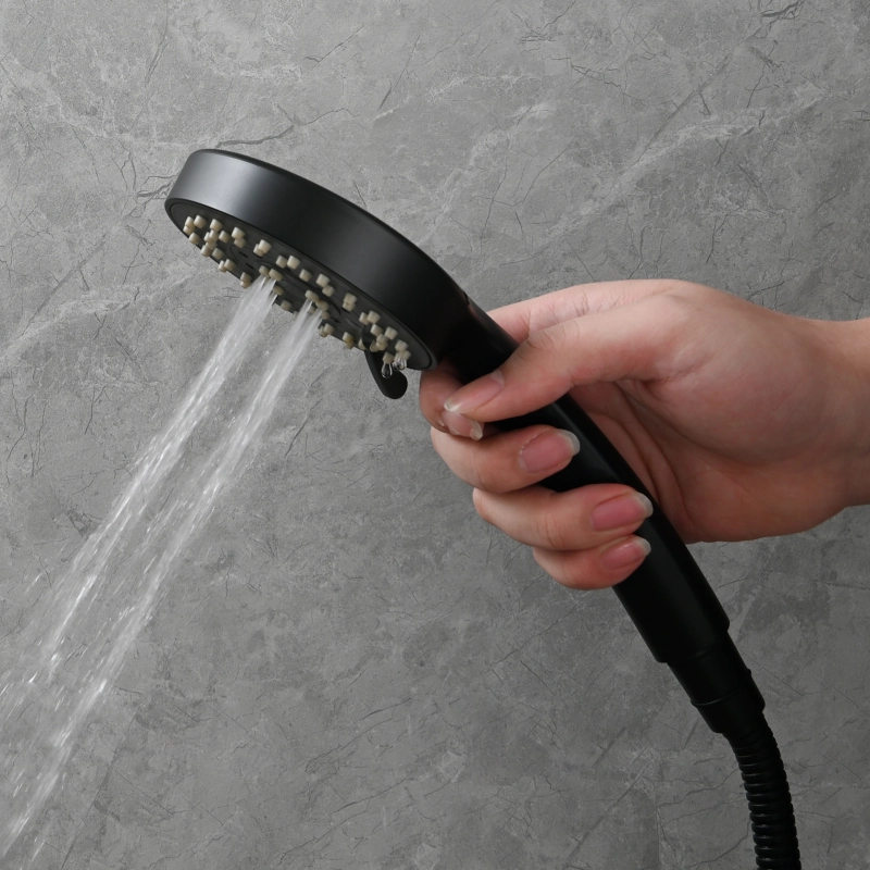 Tecmolog Brass Shower Set Bathroom Concealed Shower with Hose and Holder