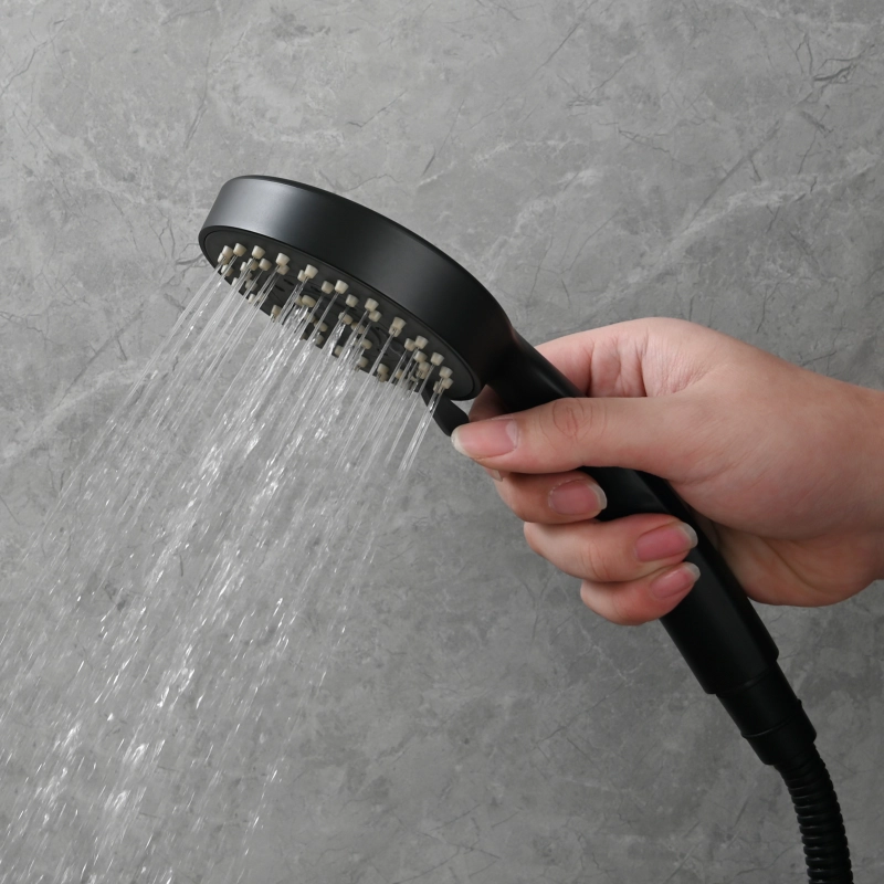 Tecmolog Brass Shower Set Bathroom Concealed Shower with Hose and Holder