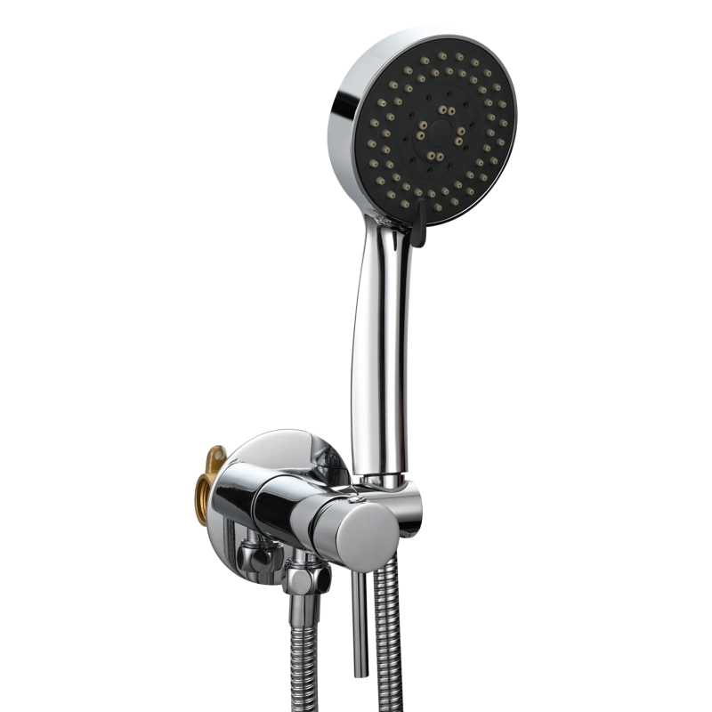 Tecmolog Brass Shower Set Bathroom Concealed Shower with Hose and Holder