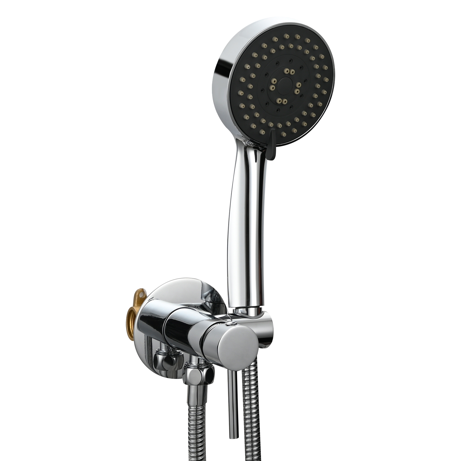 Tecmolog Brass Shower Set Bathroom Concealed Shower with Hose and Holder