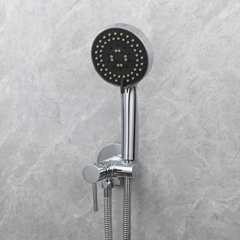 Tecmolog Brass Shower Set Bathroom Concealed Shower with Hose and Holder