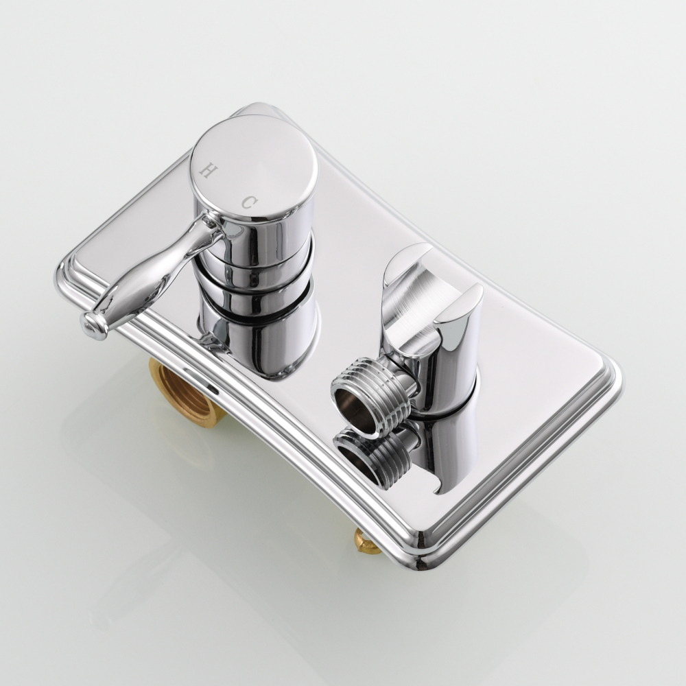 Tecmolog Handheld Bidet Sprayer Set Stainless Steel Bathroom Cloth Diaper Sprayer Shattaf for Toilet Warm Water, Black/Brushed Nickel