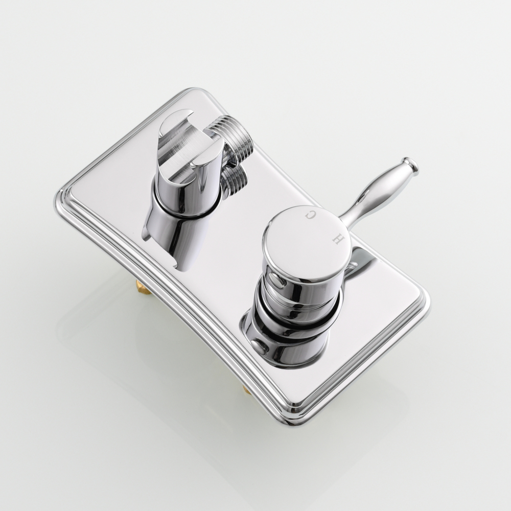 Tecmolog Handheld Bidet Sprayer Set Stainless Steel Bathroom Cloth Diaper Sprayer Shattaf for Toilet Warm Water, Black/Brushed Nickel