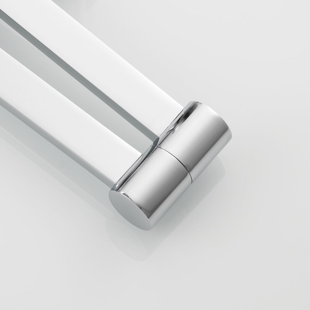 Tecmolog Brass Pot Filler Faucet Folding Kitchen Faucet with Double Joint Swing Arms Rotated Tap Wall Mounted for Hot and Cold Water Chrome/Brushed/Gold/Black