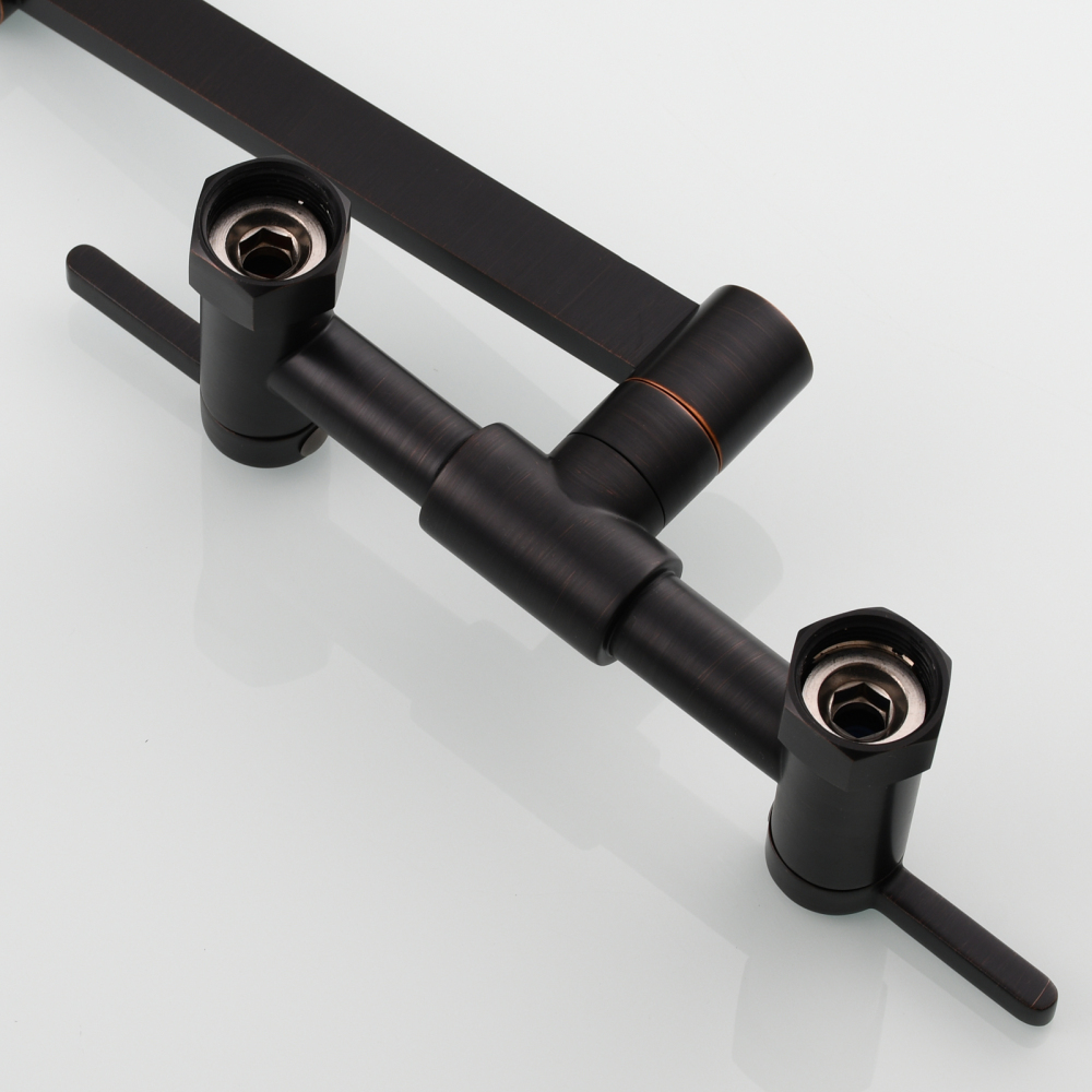 Tecmolog Brass Pot Filler Faucet Folding Kitchen Faucet with Double Joint Swing Arms Rotated Tap Wall Mounted for Hot and Cold Water Chrome/Brushed/Gold/Black