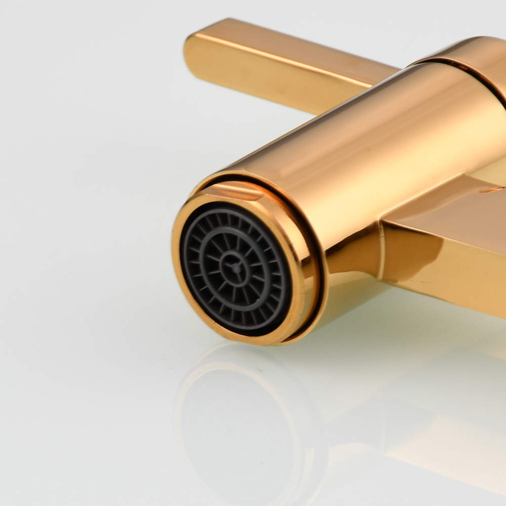 Tecmolog Brass Pot Filler Faucet Folding Kitchen Faucet with Double Joint Swing Arms Rotated Tap Wall Mounted for Hot and Cold Water Chrome/Brushed/Gold/Black