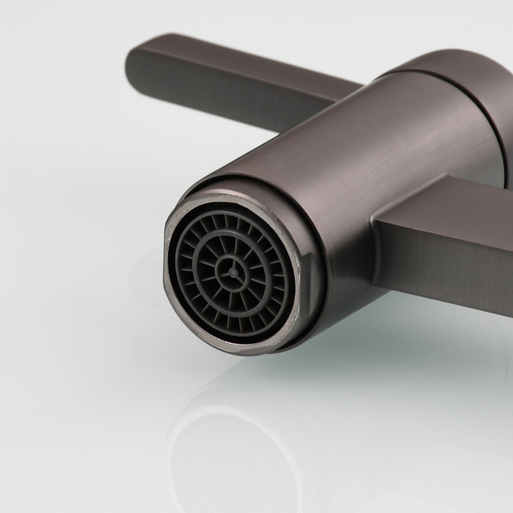 Tecmolog Brass Pot Filler Faucet Folding Kitchen Faucet with Double Joint Swing Arms Rotated Tap Wall Mounted for Hot and Cold Water Chrome/Brushed/Gold/Black