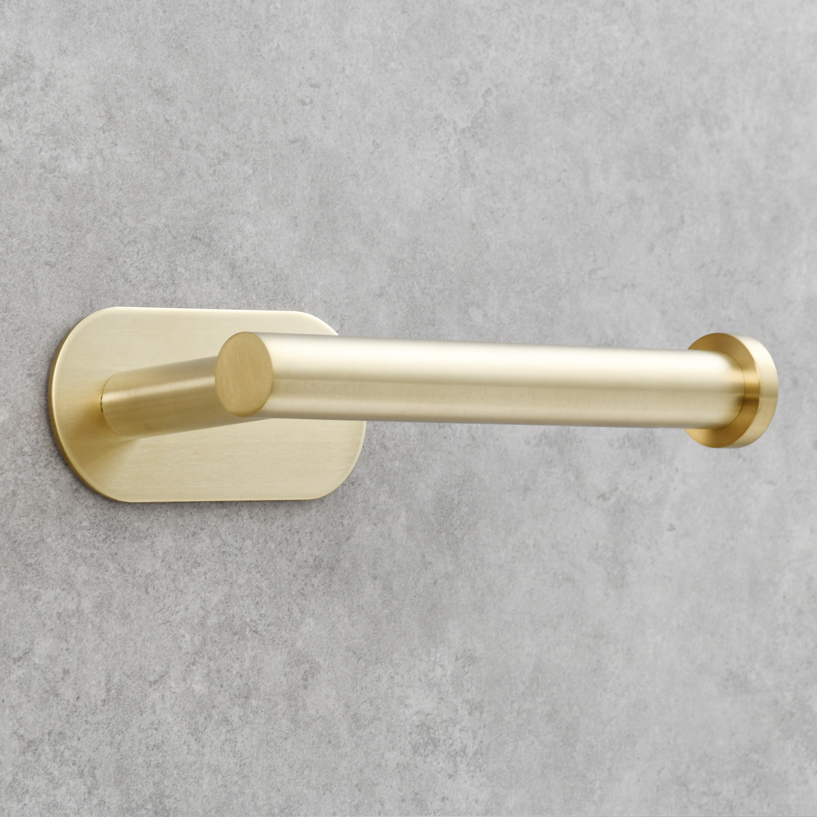 Tecmolog 304 Stainless Steel Bathroom Roll Paper Holder,  Wall Mount Adhesive Toilet Paper Holder, Brushed Nickel/Rectangle/Black/Golden