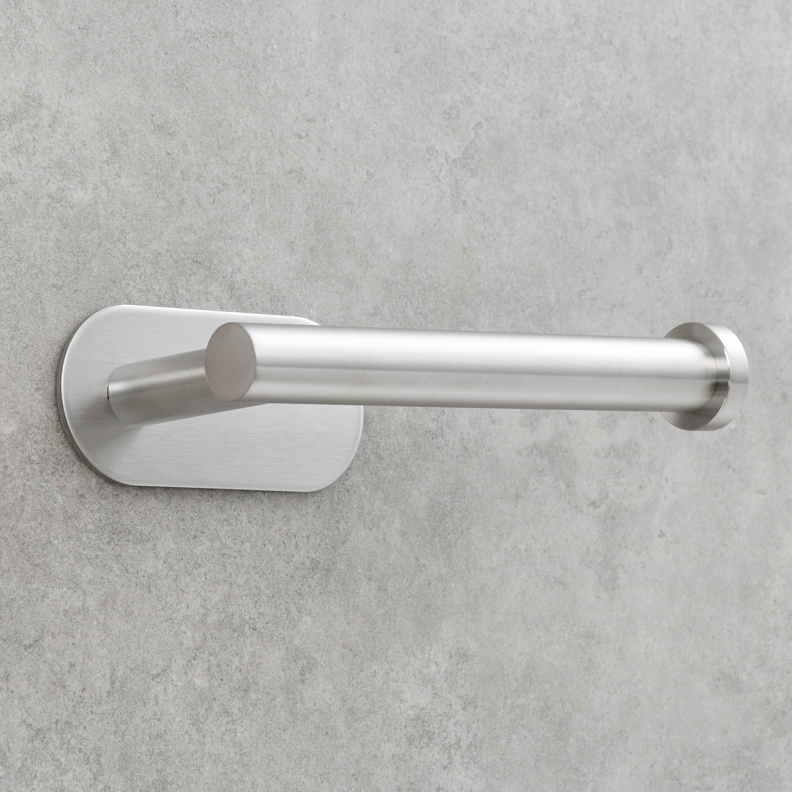 Tecmolog 304 Stainless Steel Bathroom Roll Paper Holder,  Wall Mount Adhesive Toilet Paper Holder, Brushed Nickel/Rectangle/Black/Golden