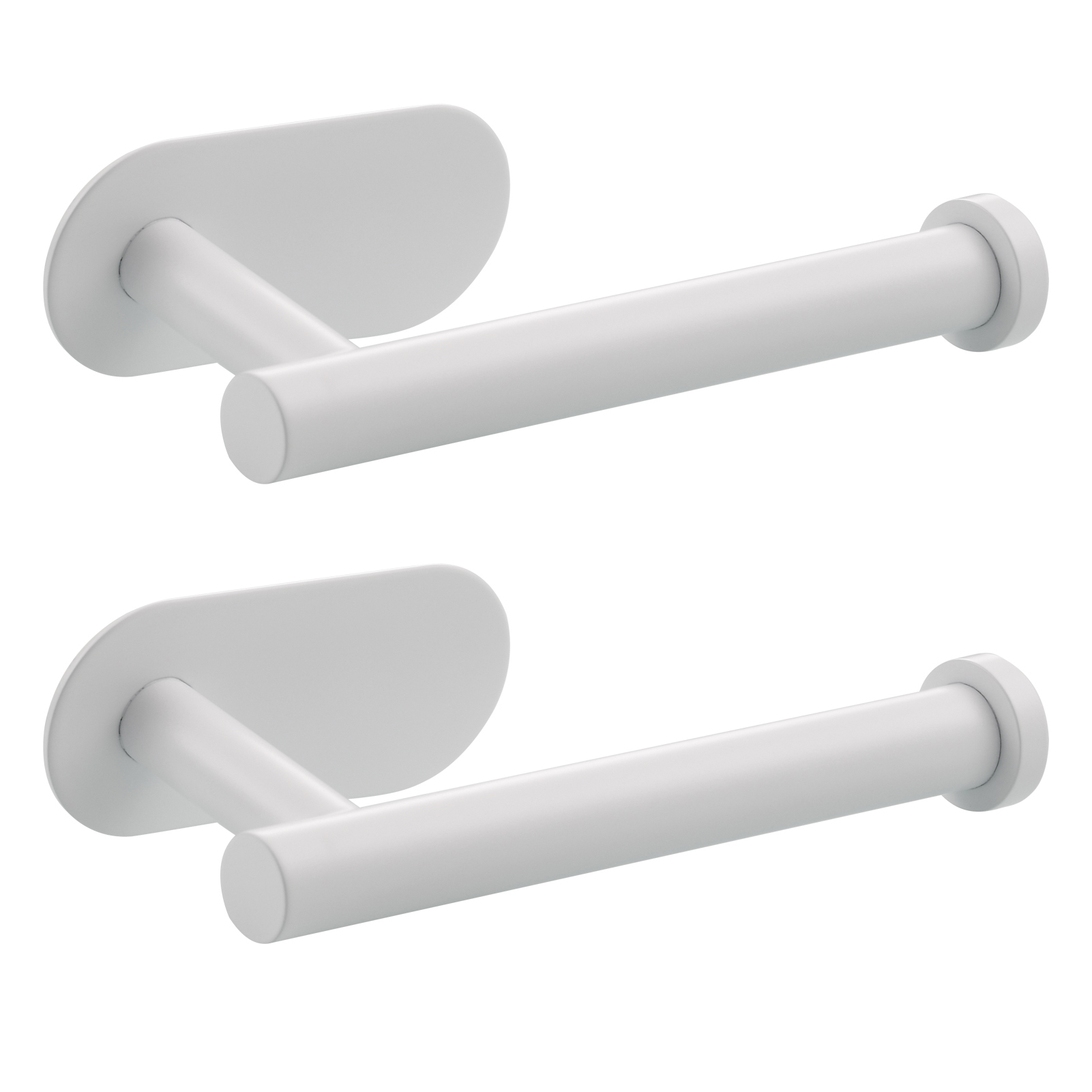 Tecmolog 304 Stainless Steel Bathroom Roll Paper Holder,  Wall Mount Adhesive Toilet Paper Holder, Brushed Nickel/Rectangle/Black/Golden
