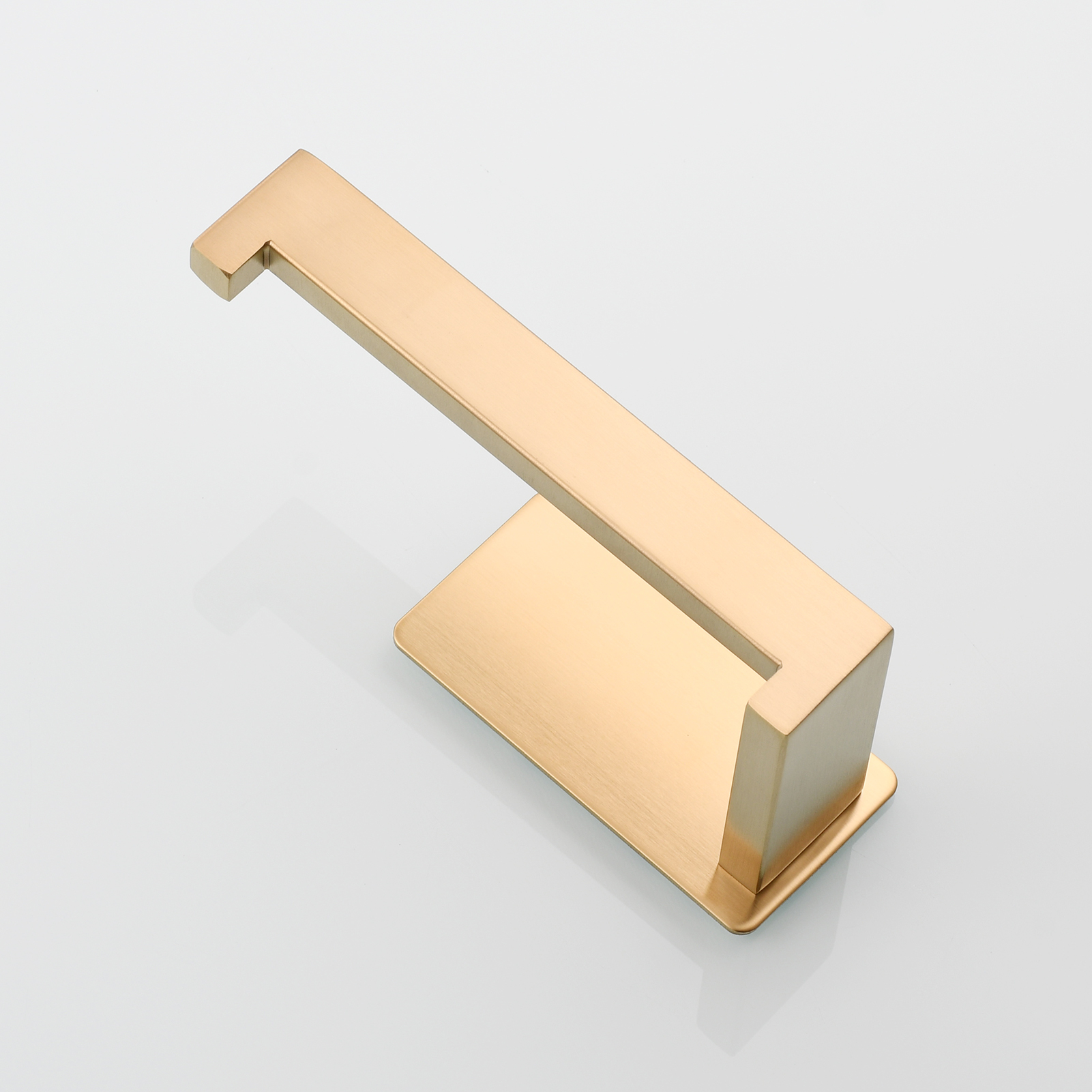 Tecmolog 304 Stainless Steel Bathroom Roll Paper Holder,  Wall Mount Adhesive Toilet Paper Holder, Brushed Nickel/Rectangle/Black/Golden