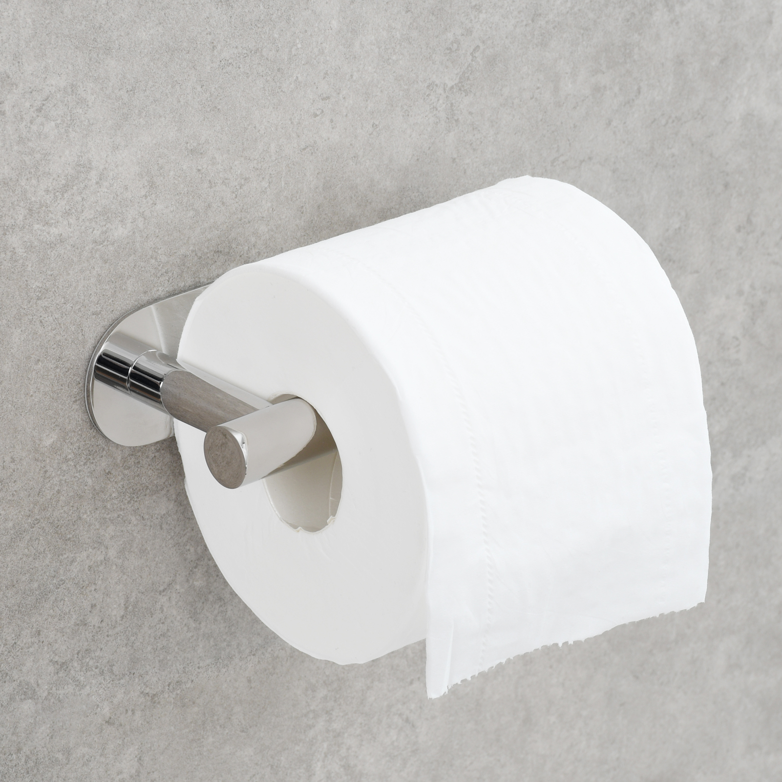 Tecmolog 304 Stainless Steel Bathroom Roll Paper Holder,  Wall Mount Adhesive Toilet Paper Holder, Brushed Nickel/Rectangle/Black/Golden
