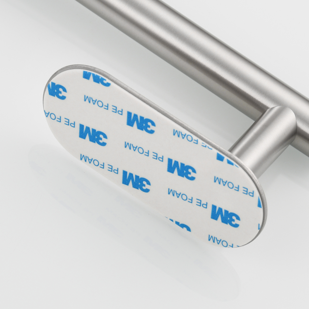 Tecmolog 304 Stainless Steel Bathroom Roll Paper Holder,  Wall Mount Adhesive Toilet Paper Holder, Brushed Nickel/Rectangle/Black/Golden