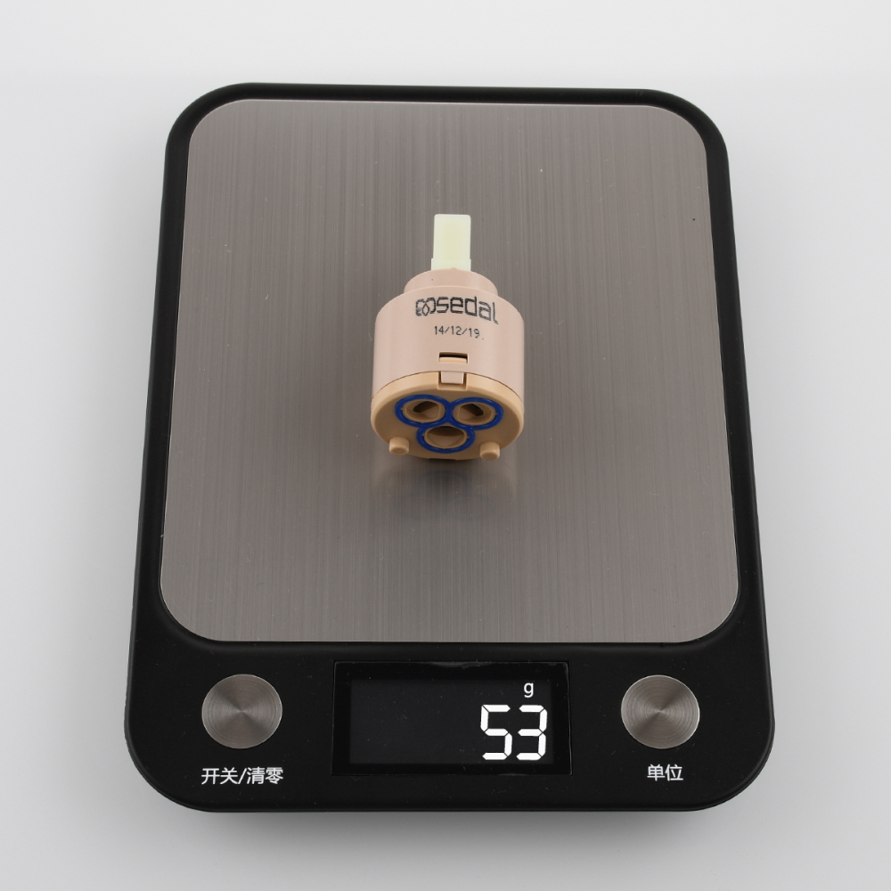 Tecmolog Diameter 35/40mm Ceramic Faucet Cartridge Replacement for Single Handle Kitchen Basin Shower Faucet Part, Ceramic Faucet Valve