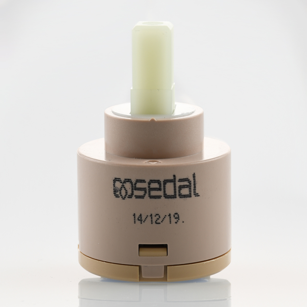 Tecmolog Diameter 35/40mm Ceramic Faucet Cartridge Replacement for Single Handle Kitchen Basin Shower Faucet Part, Ceramic Faucet Valve