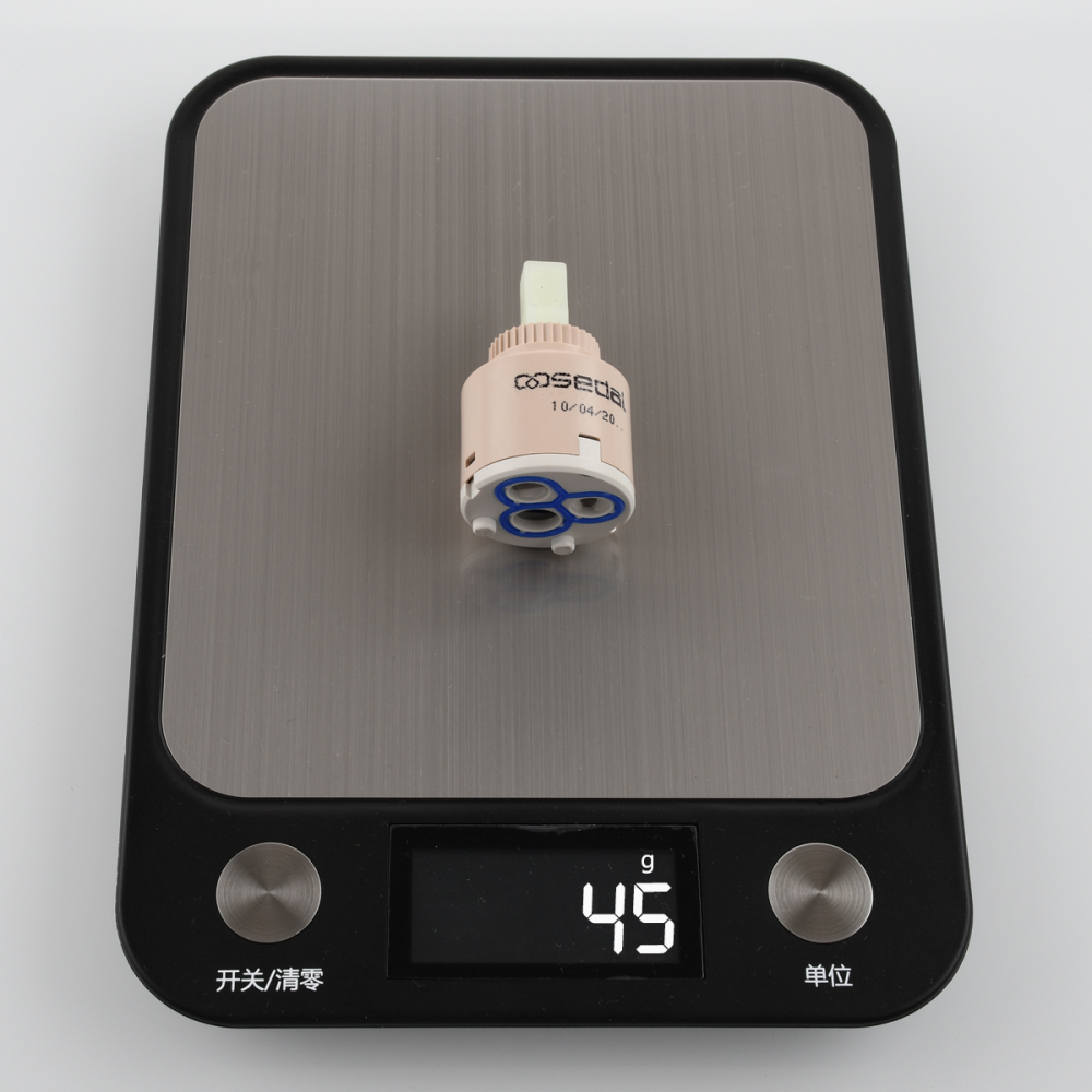 Tecmolog Diameter 35/40mm Ceramic Faucet Cartridge Replacement for Single Handle Kitchen Basin Shower Faucet Part, Ceramic Faucet Valve