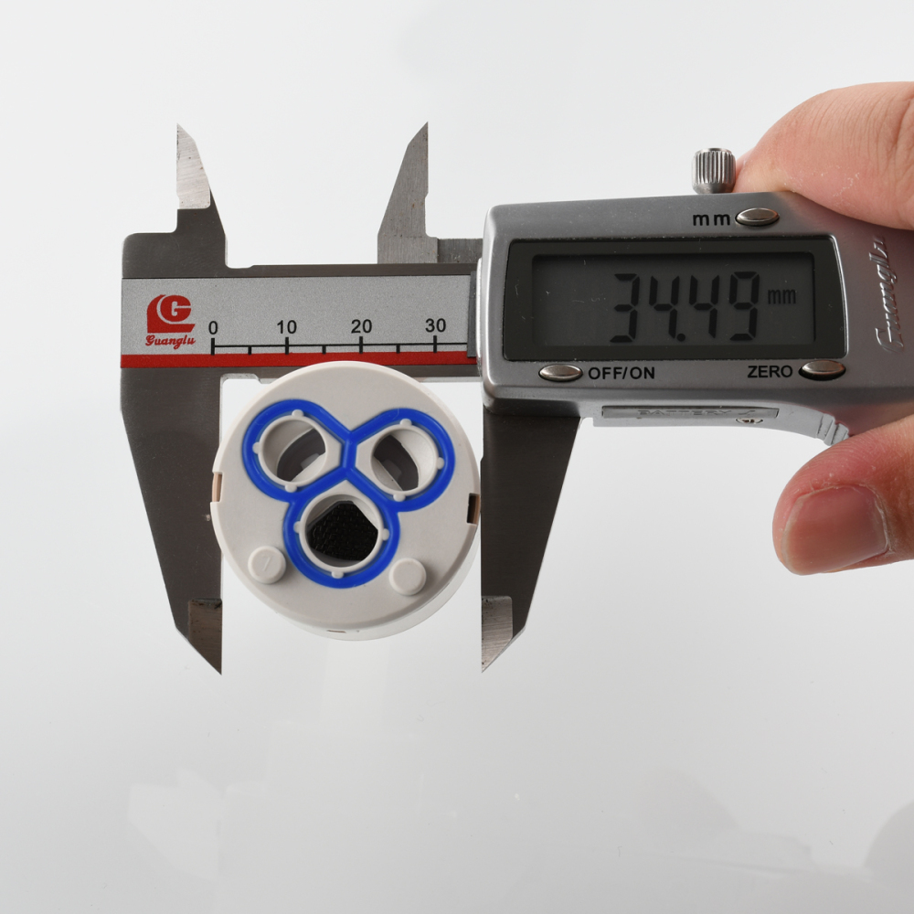 Tecmolog Diameter 35/40mm Ceramic Faucet Cartridge Replacement for Single Handle Kitchen Basin Shower Faucet Part, Ceramic Faucet Valve