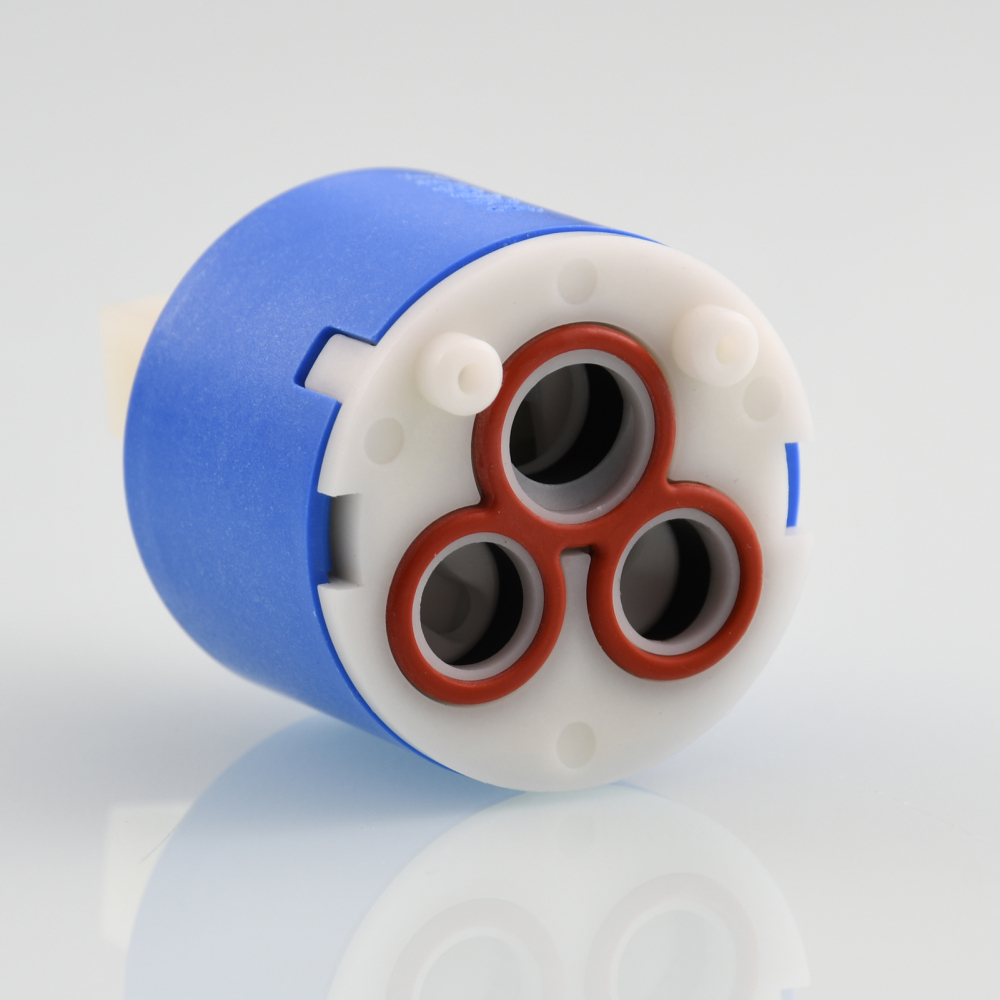 Tecmolog Diameter 35/40mm Ceramic Faucet Cartridge Replacement for Single Handle Kitchen Basin Shower Faucet Part, Ceramic Faucet Valve