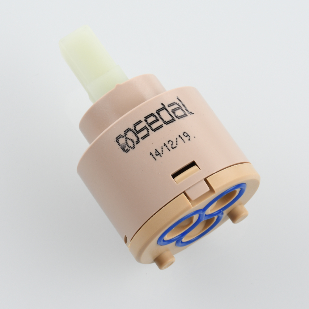 Tecmolog Diameter 35/40mm Ceramic Faucet Cartridge Replacement for Single Handle Kitchen Basin Shower Faucet Part, Ceramic Faucet Valve