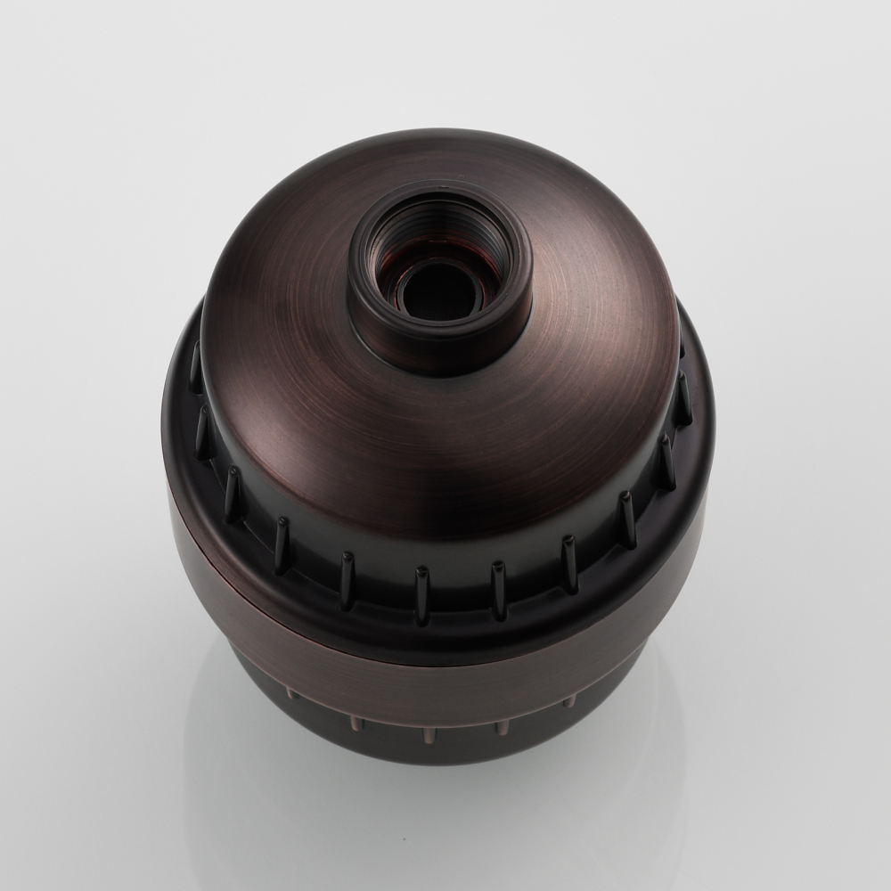 Tecmolog Chrome Filter for Shower Head, Hard Water High Output 10 Stage Filter Cartridge ABS Water Shower Head Purifier SBA033