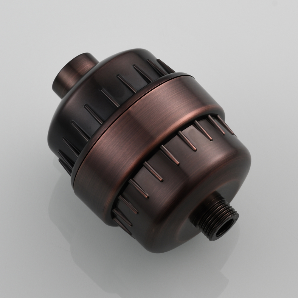 Tecmolog Chrome Filter for Shower Head, Hard Water High Output 10 Stage Filter Cartridge ABS Water Shower Head Purifier SBA033