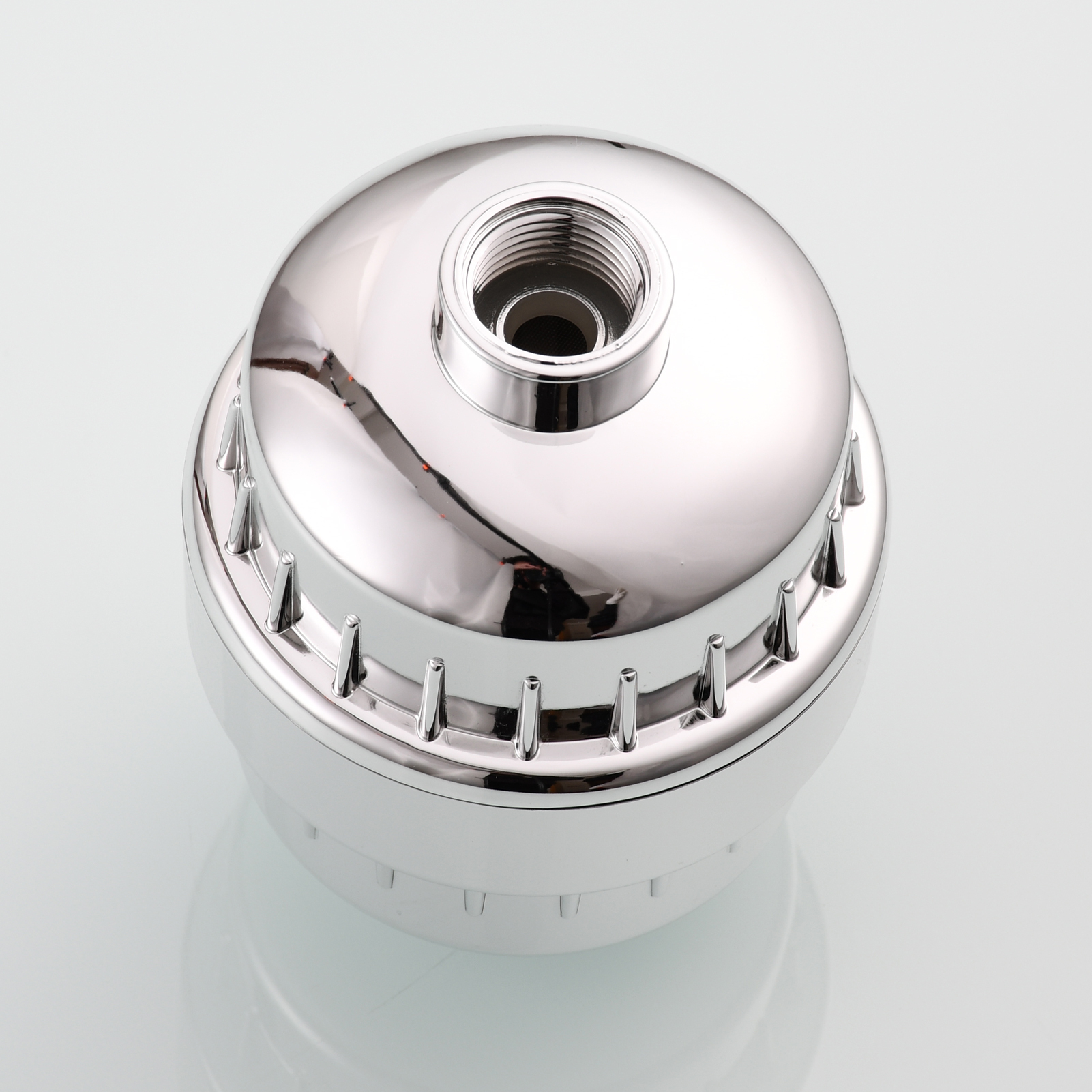 Tecmolog Chrome Filter for Shower Head, Hard Water High Output 10 Stage Filter Cartridge ABS Water Shower Head Purifier SBA033
