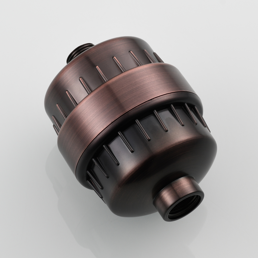 Tecmolog Chrome Filter for Shower Head, Hard Water High Output 10 Stage Filter Cartridge ABS Water Shower Head Purifier SBA033