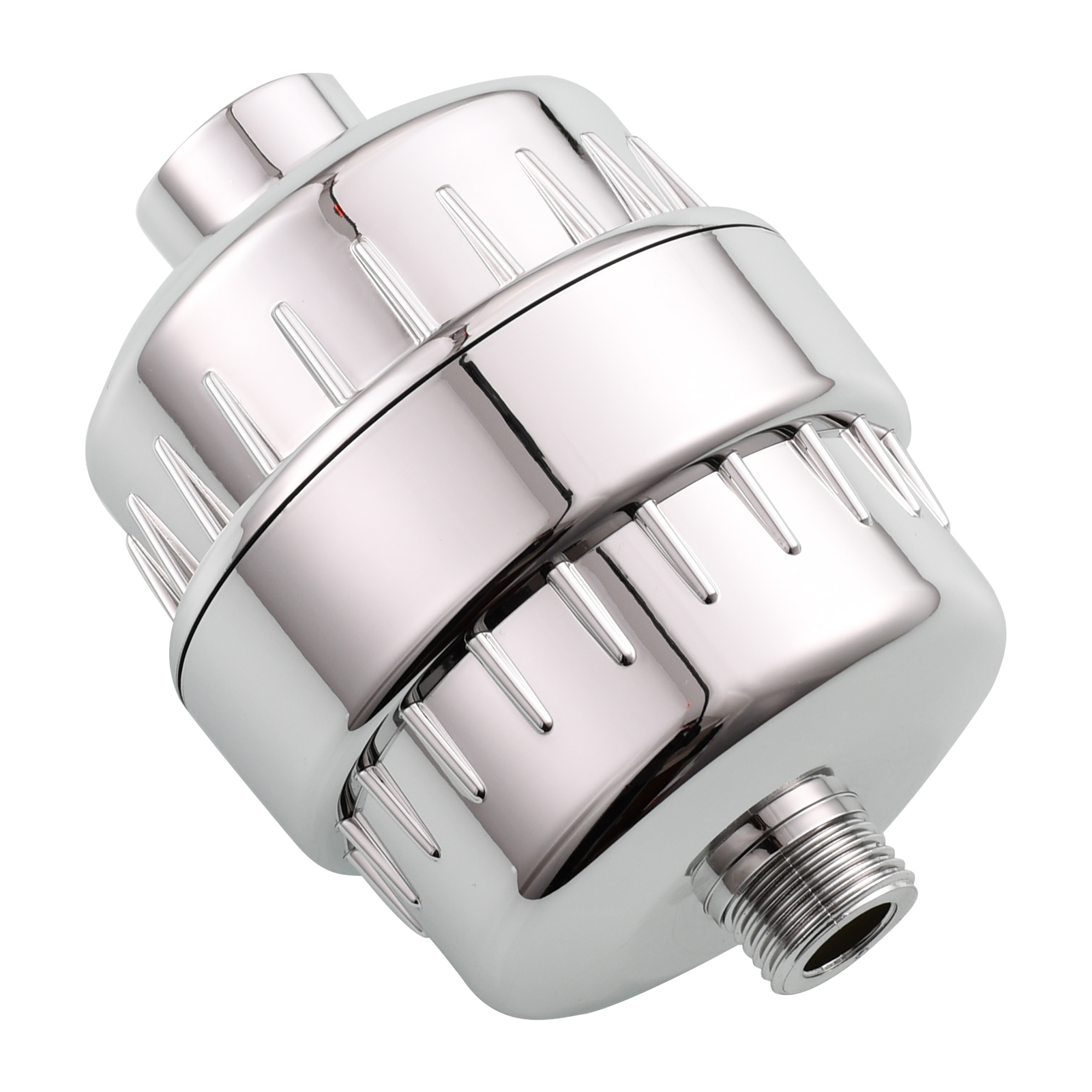 Tecmolog Chrome Filter for Shower Head, Hard Water High Output 10 Stage Filter Cartridge ABS Water Shower Head Purifier SBA033