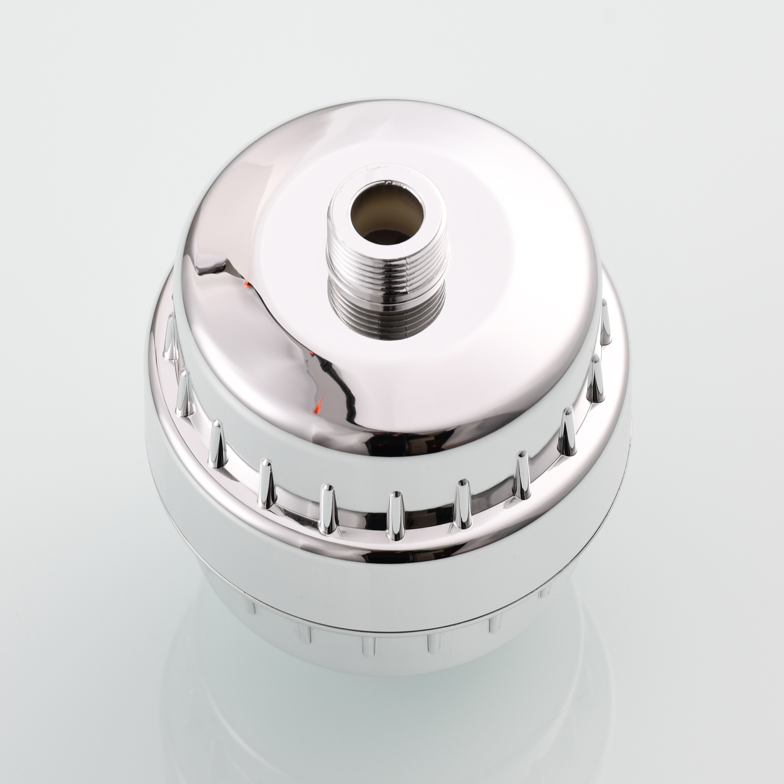 Tecmolog Chrome Filter for Shower Head, Hard Water High Output 10 Stage Filter Cartridge ABS Water Shower Head Purifier SBA033