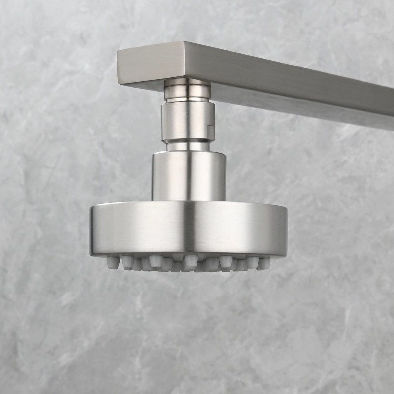 Tecmolog Stainless Steel Shower Head-High Pressure Rain Premium Quality, Easy Clean Adjustable Replacement for Bathroom